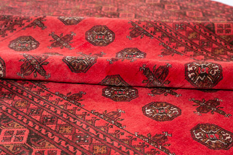 Khan Mohammadi Red Hand Knotted 66 X 911 Area Rug 700-147027 Image 6