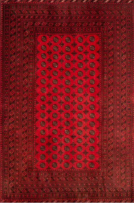 Khan Mohammadi Red Hand Knotted 66 X 911 Area Rug 700-147027 Image 0