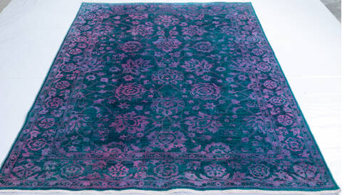 Chobi Blue Hand Knotted 57 X 78 Area Rug 700-147028 Image 1