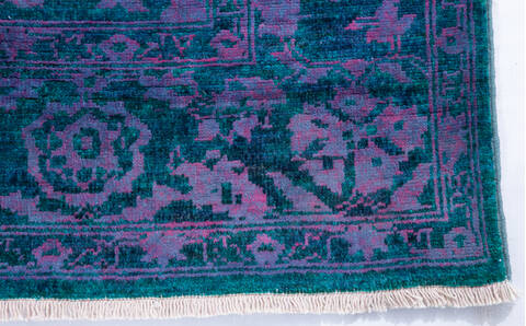 Chobi Blue Hand Knotted 57 X 78 Area Rug 700-147028 Image 3