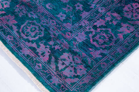 Chobi Blue Hand Knotted 57 X 78 Area Rug 700-147028 Image 4