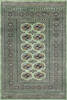Bokhara Green Hand Knotted 42 X 62  Area Rug 700-147032 Thumb 0