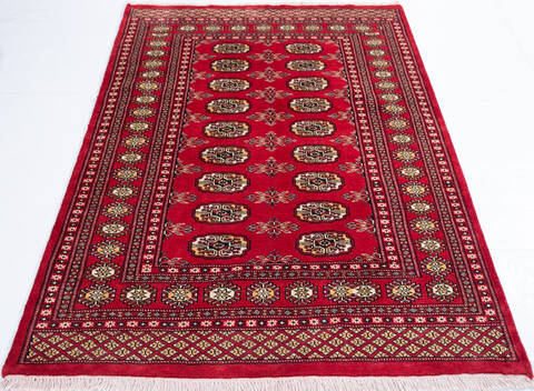 Bokhara Red Hand Knotted 41 X 510 Area Rug 700-147036 Image 1