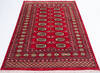 Bokhara Red Hand Knotted 41 X 510  Area Rug 700-147036 Thumb 1
