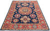 Kazak Blue Hand Knotted 411 X 67  Area Rug 700-147048 Thumb 1