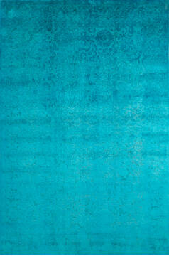 Chobi Blue Hand Knotted 6'7" X 9'11"  Area Rug 700-147052