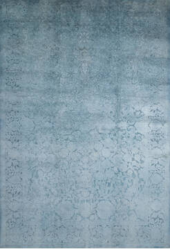 Chobi Grey Hand Knotted 6'6" X 9'5"  Area Rug 700-147053