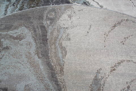 Jaipur Grey Round Hand Knotted 82 X 82 Area Rug 905-147055 Image 6