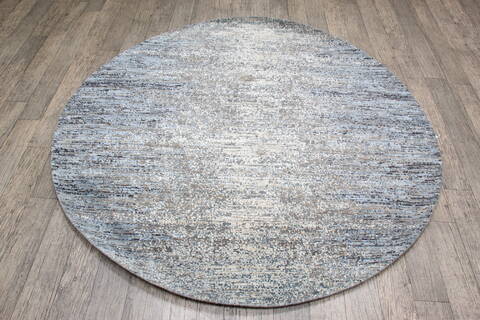 Jaipur Blue Round Hand Knotted 511 X 511 Area Rug 905-147058 Image 1