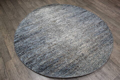 Jaipur Blue Round Hand Knotted 511 X 511 Area Rug 905-147058 Image 2