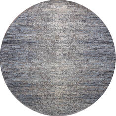 Jaipur Blue Round Hand Knotted 5'11" X 5'11"  Area Rug 905-147058
