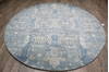 Jaipur Blue Round Hand Knotted 81 X 81  Area Rug 905-147059 Thumb 1