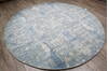 Jaipur Blue Round Hand Knotted 81 X 81  Area Rug 905-147059 Thumb 2