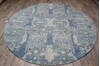 Jaipur Blue Round Hand Knotted 81 X 81  Area Rug 905-147059 Thumb 4