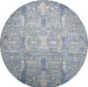 Jaipur Blue Round Hand Knotted 81 X 81  Area Rug 905-147059 Thumb 0