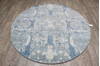 Jaipur Blue Round Hand Knotted 61 X 61 Area Rug 905-147060 Thumb 1