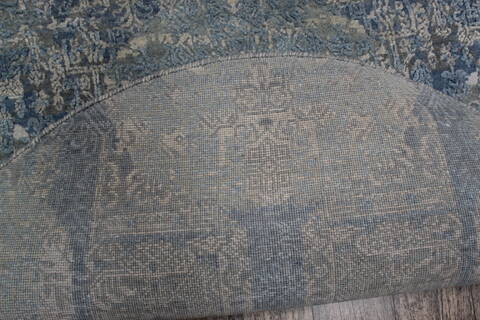 Jaipur Blue Round Hand Knotted 40 X 40 Area Rug 905-147061 Image 5