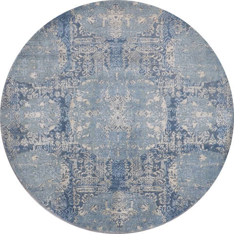 Jaipur Blue Round Hand Knotted 40 X 40 Area Rug 905-147061 Image 0