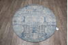Jaipur Blue Round Hand Knotted 40 X 40  Area Rug 905-147061 Thumb 1