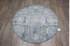 Jaipur Blue Round Hand Knotted 40 X 40 Area Rug 905-147061 Thumb 1