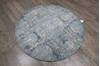 Jaipur Blue Round Hand Knotted 40 X 40  Area Rug 905-147061 Thumb 2