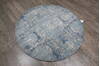 Jaipur Blue Round Hand Knotted 40 X 40 Area Rug 905-147061 Thumb 2