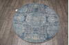 Jaipur Blue Round Hand Knotted 40 X 40  Area Rug 905-147061 Thumb 4