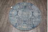 Jaipur Blue Round Hand Knotted 40 X 40 Area Rug 905-147061 Thumb 4