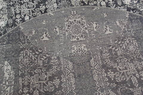 Jaipur Grey Round Hand Knotted 61 X 61 Area Rug 905-147062 Image 6