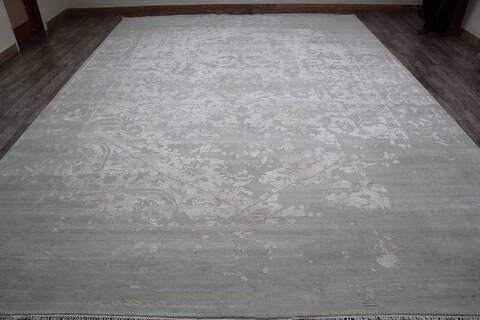 Jaipur Grey Hand Knotted 100 X 141 Area Rug 905-147069 Image 1