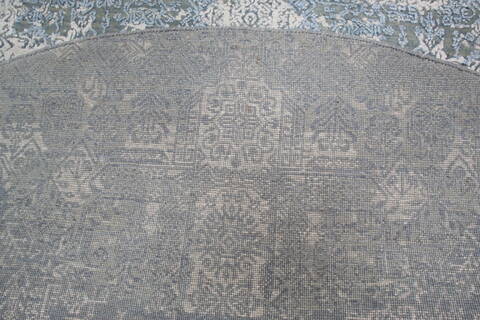Jaipur Blue Round Hand Knotted 81 X 81 Area Rug 905-147070 Image 5