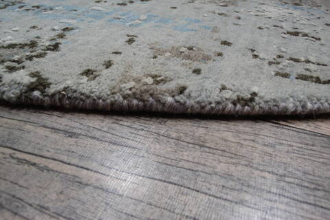 Jaipur Blue Round Hand Knotted 61 X 61 Area Rug 905-147073 Image 5
