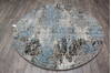 Jaipur Blue Round Hand Knotted 61 X 61  Area Rug 905-147073 Thumb 4
