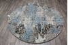 Jaipur Blue Round Hand Knotted 61 X 61 Area Rug 905-147073 Thumb 4