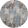 Jaipur Blue Round Hand Knotted 61 X 61 Area Rug 905-147073 Thumb 0