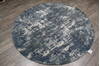 Jaipur Blue Round Hand Knotted 61 X 61  Area Rug 905-147074 Thumb 3