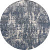 Jaipur Blue Round Hand Knotted 61 X 61  Area Rug 905-147074 Thumb 0