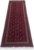 Khan Mohammadi Red Runner Hand Knotted 210 X 96  Area Rug 700-147078 Thumb 1