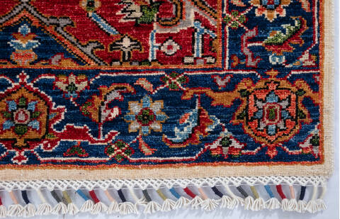 Chobi Red Runner Hand Knotted 27 X 99 Area Rug 700-147083 Image 3