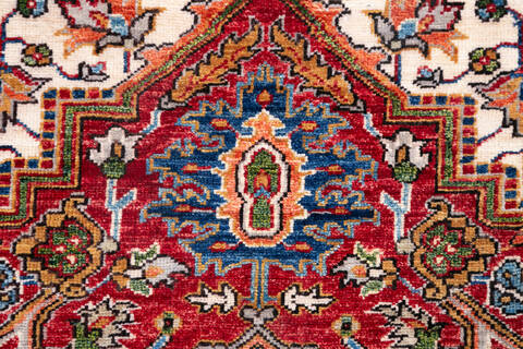 Chobi Red Runner Hand Knotted 27 X 99 Area Rug 700-147083 Image 5