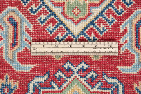 Kazak Red Runner Hand Knotted 20 X 59 Area Rug 700-147085 Image 6