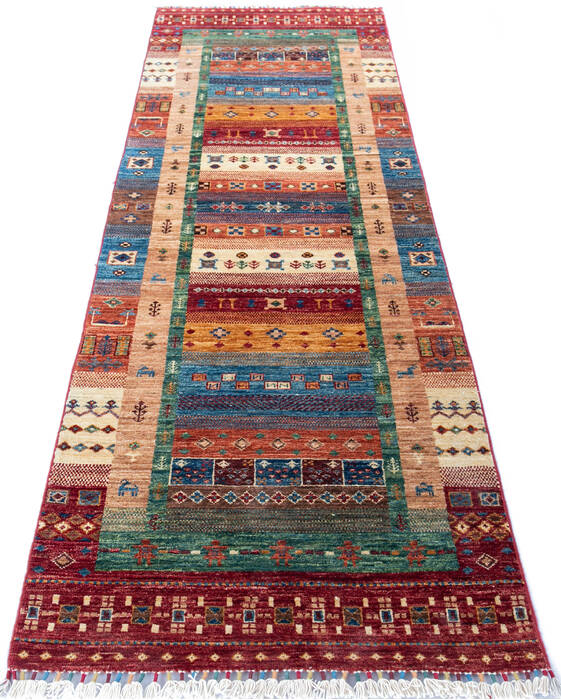Chobi Red Runner Hand Knotted 28 X 82 Area Rug 700-147091 Image 1