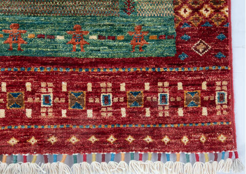 Chobi Red Runner Hand Knotted 28 X 82 Area Rug 700-147091 Image 3