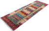 Chobi Red Runner Hand Knotted 28 X 82 Area Rug 700-147091 Thumb 2