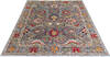 Chobi Grey Hand Knotted 710 X 98  Area Rug 700-147092 Thumb 1