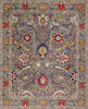 Chobi Grey Hand Knotted 710 X 98  Area Rug 700-147092 Thumb 0