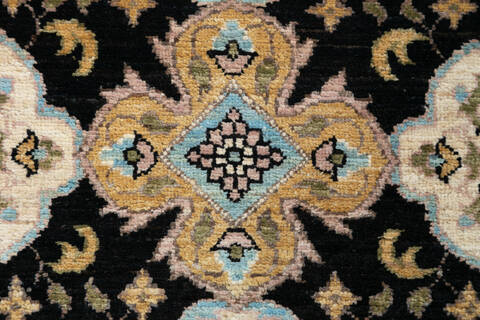 Chobi Black Runner Hand Knotted 29 X 100 Area Rug 700-147096 Image 5