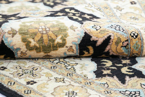 Chobi Black Runner Hand Knotted 29 X 100 Area Rug 700-147096 Image 6