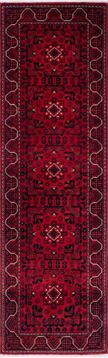 Khan Mohammadi Red Runner Hand Knotted 22 X 71 Area Rug 700-147098 Image 0