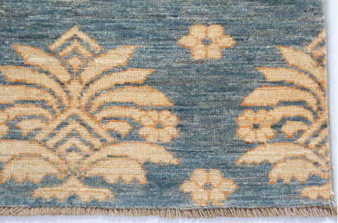 Chobi Grey Runner Hand Knotted 23 X 66 Area Rug 700-147099 Image 3